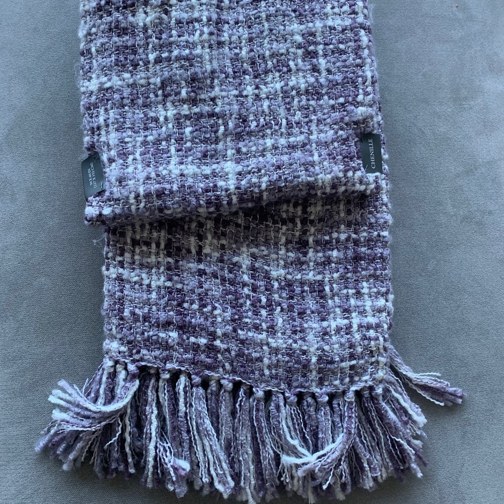 NWT Purple chenille throw